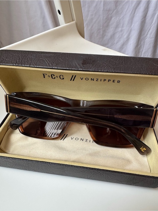 VonZipper Haussmann F+G Sunglasses Brown Oversized main image 7